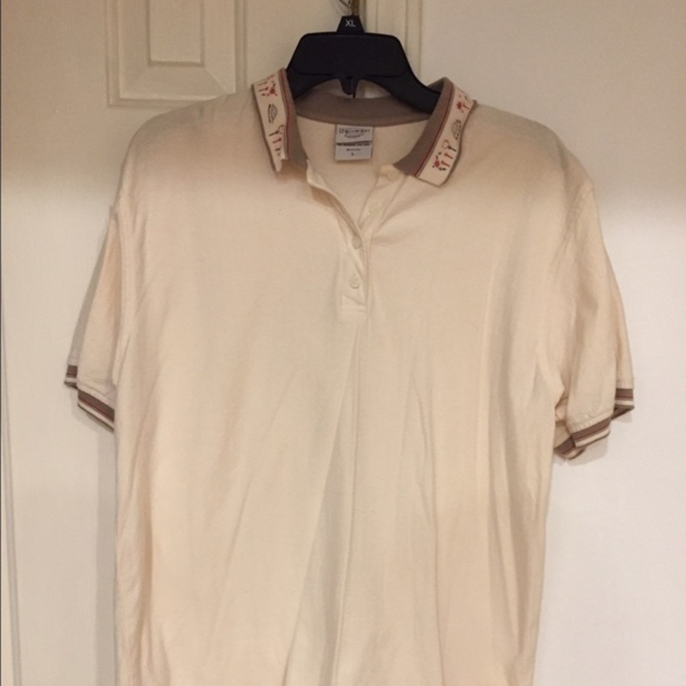 Fairway Outfitters Short Sleeve Golf polo - L - Cream